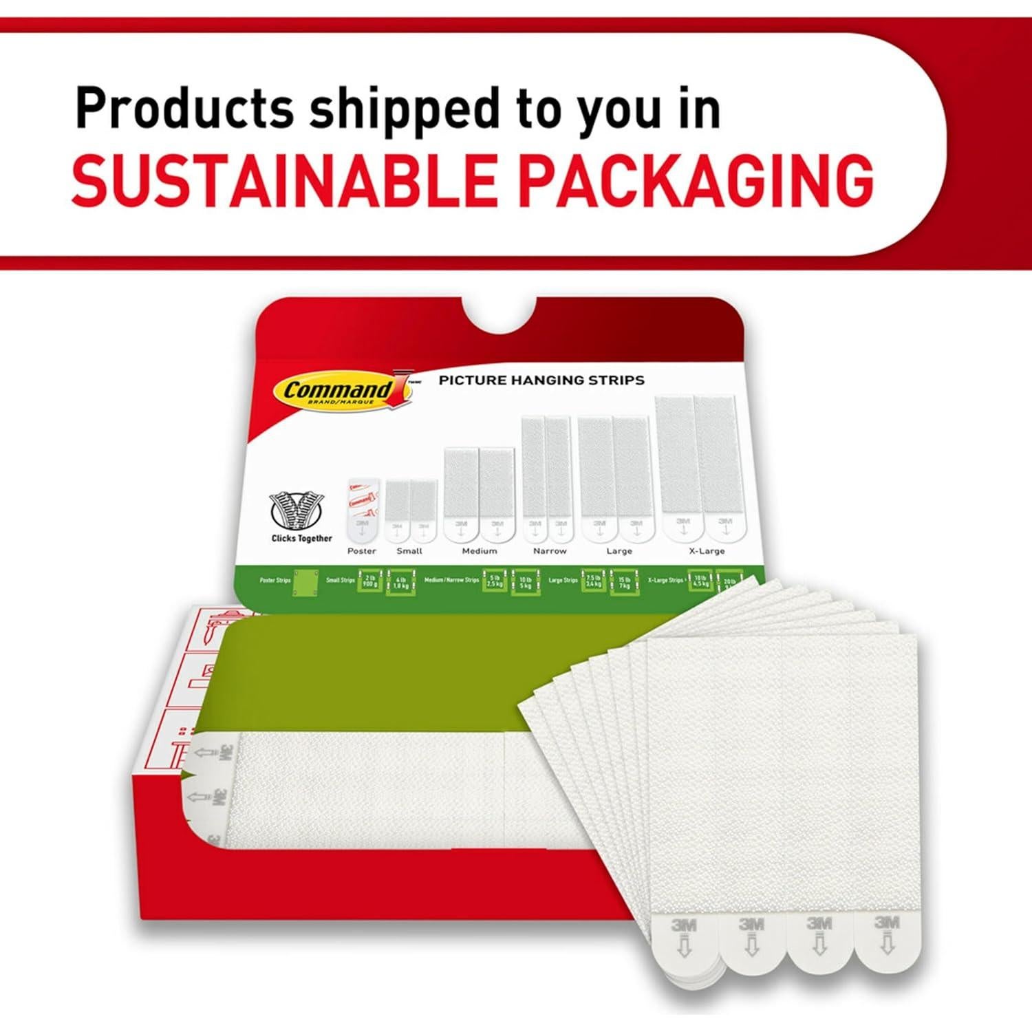 Tiras Adhesivas para Colgar Cuadros Command 28 Pares 7.26 kg