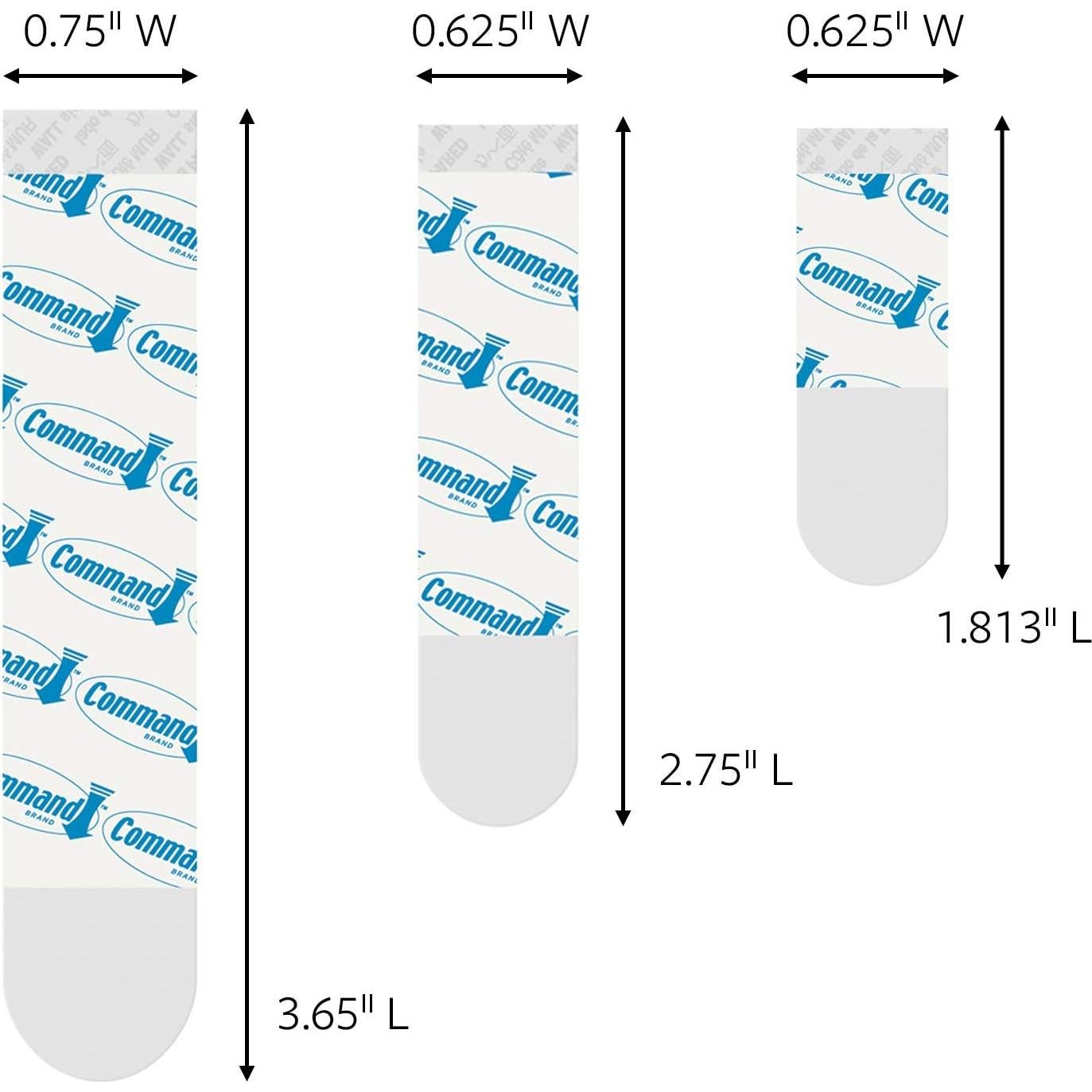 Tiras de Recarga Transparentes Command 6 Paquetes 17200CLR