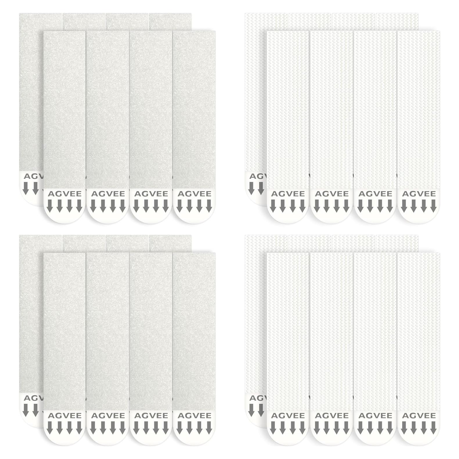 Tiradores Adhesivos Removibles AGVEE 24 Pares para Colgar Imágenes