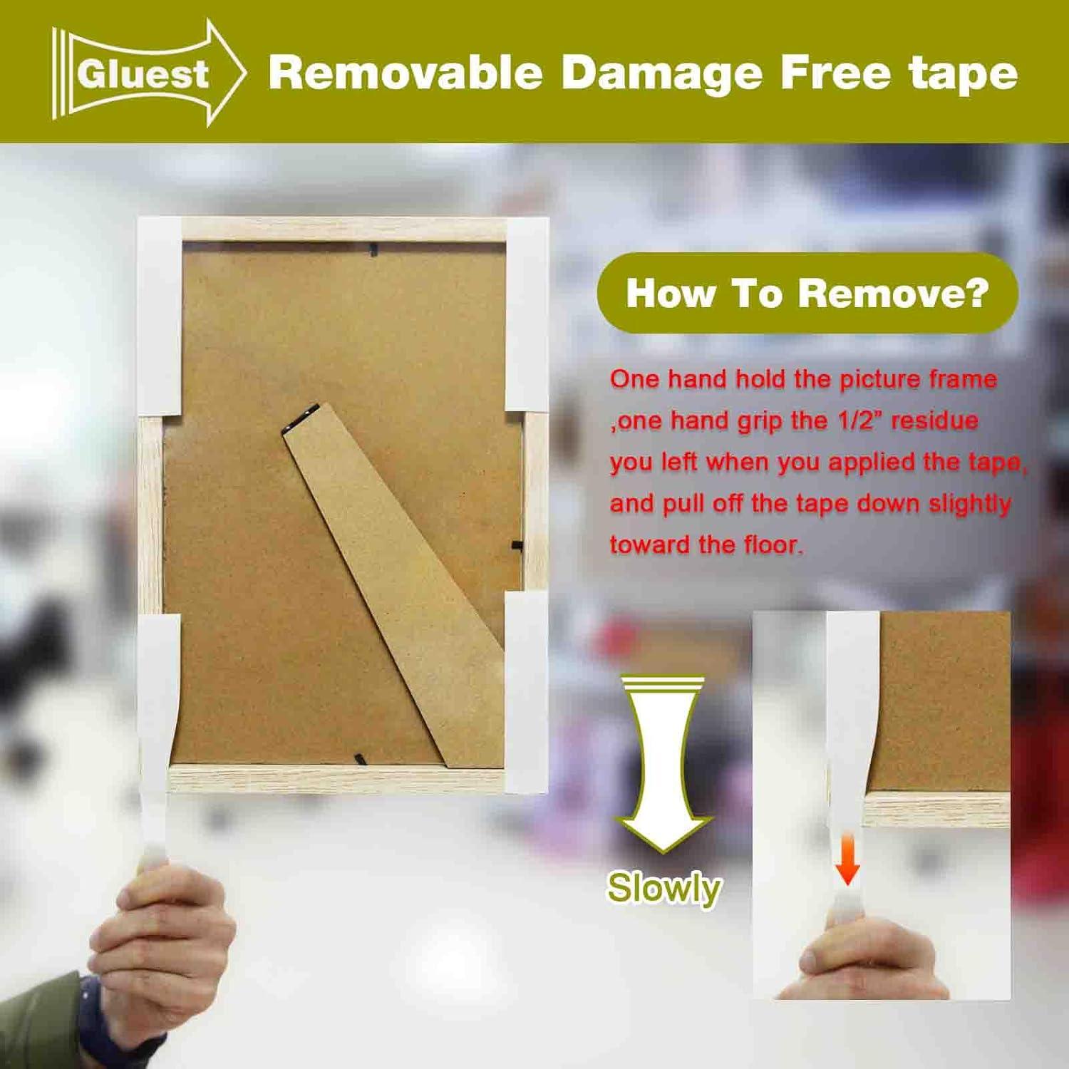 Cinta Doble Cara Removible Gluest 10mm x 6.1m Alta Resistencia