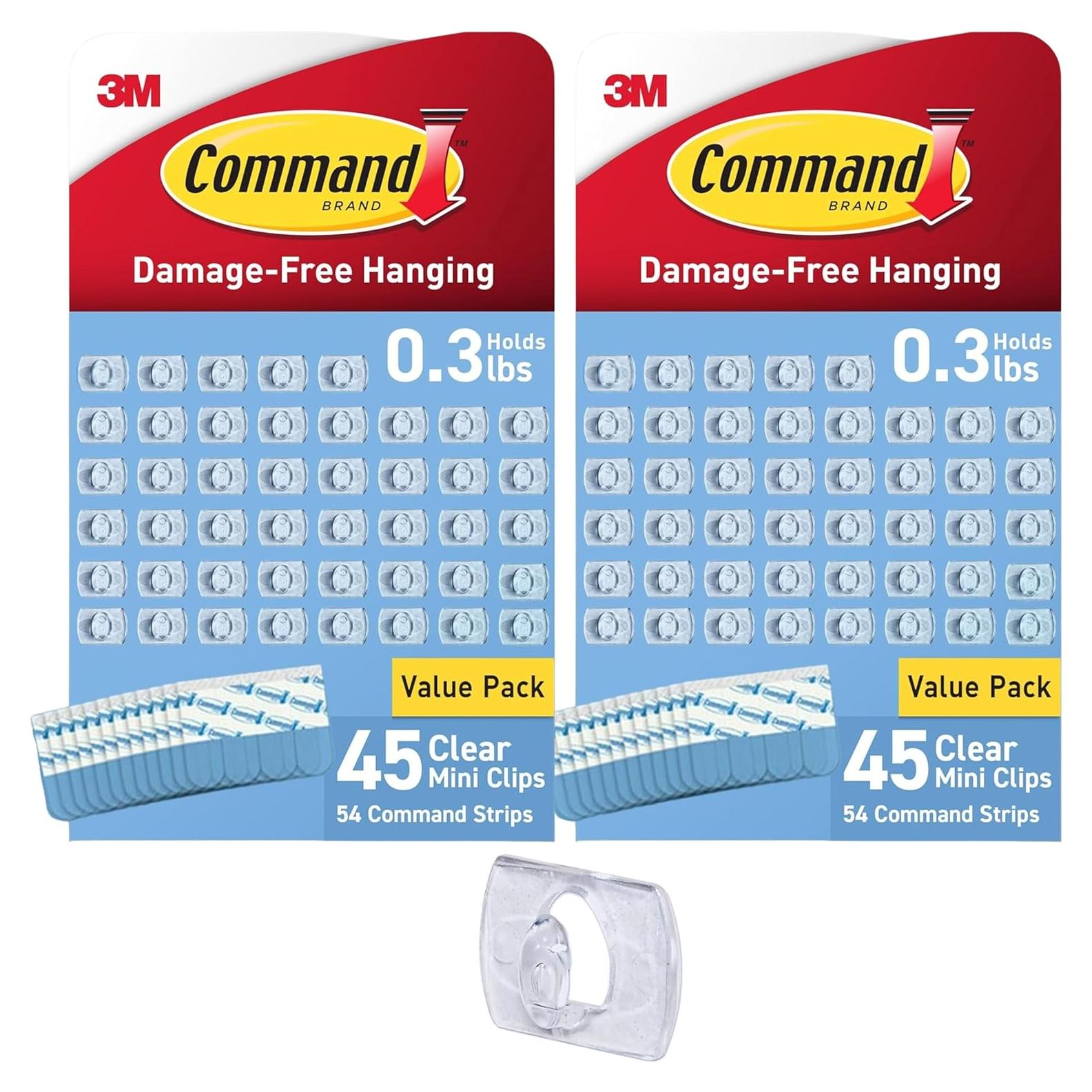 Clips de Luz Mini Command 90 Unidades para Decoración Interior