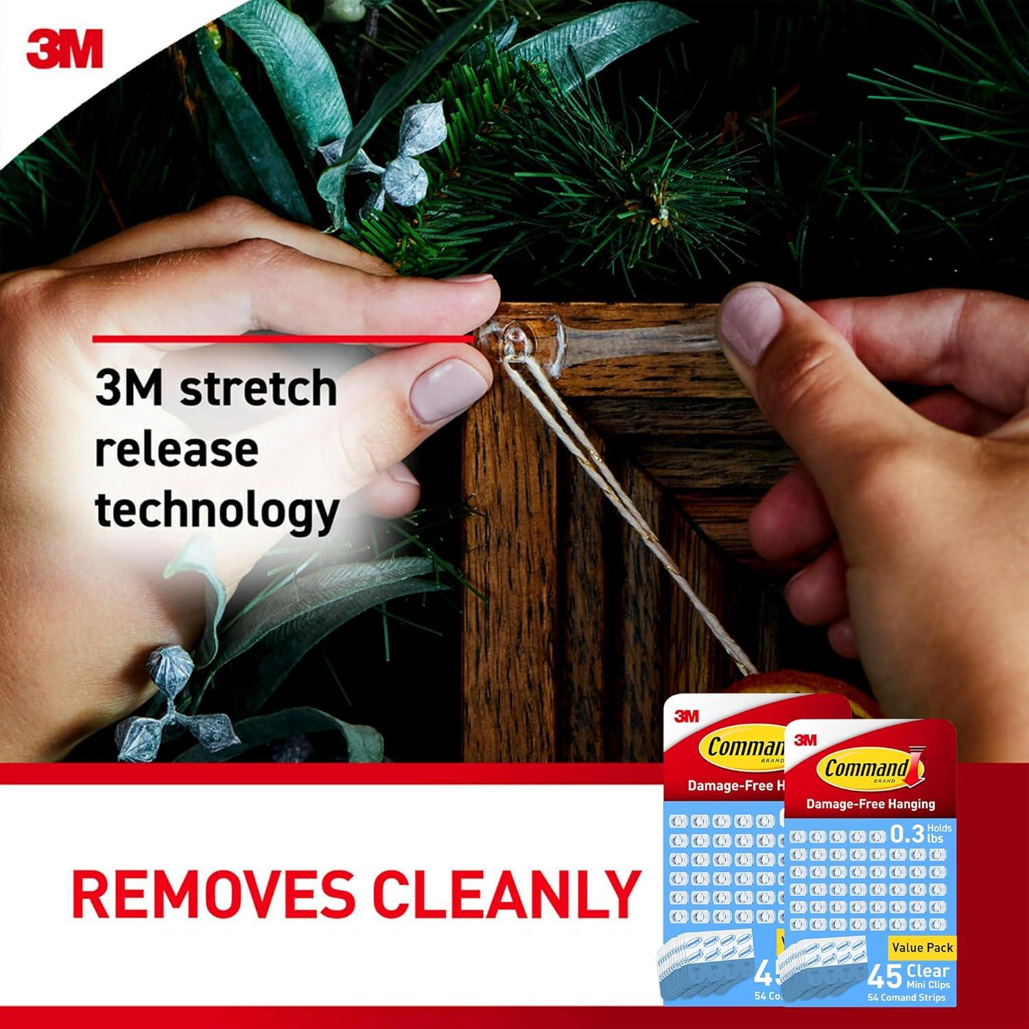 Clips de Luz Mini Command 90 Unidades para Decoración Interior