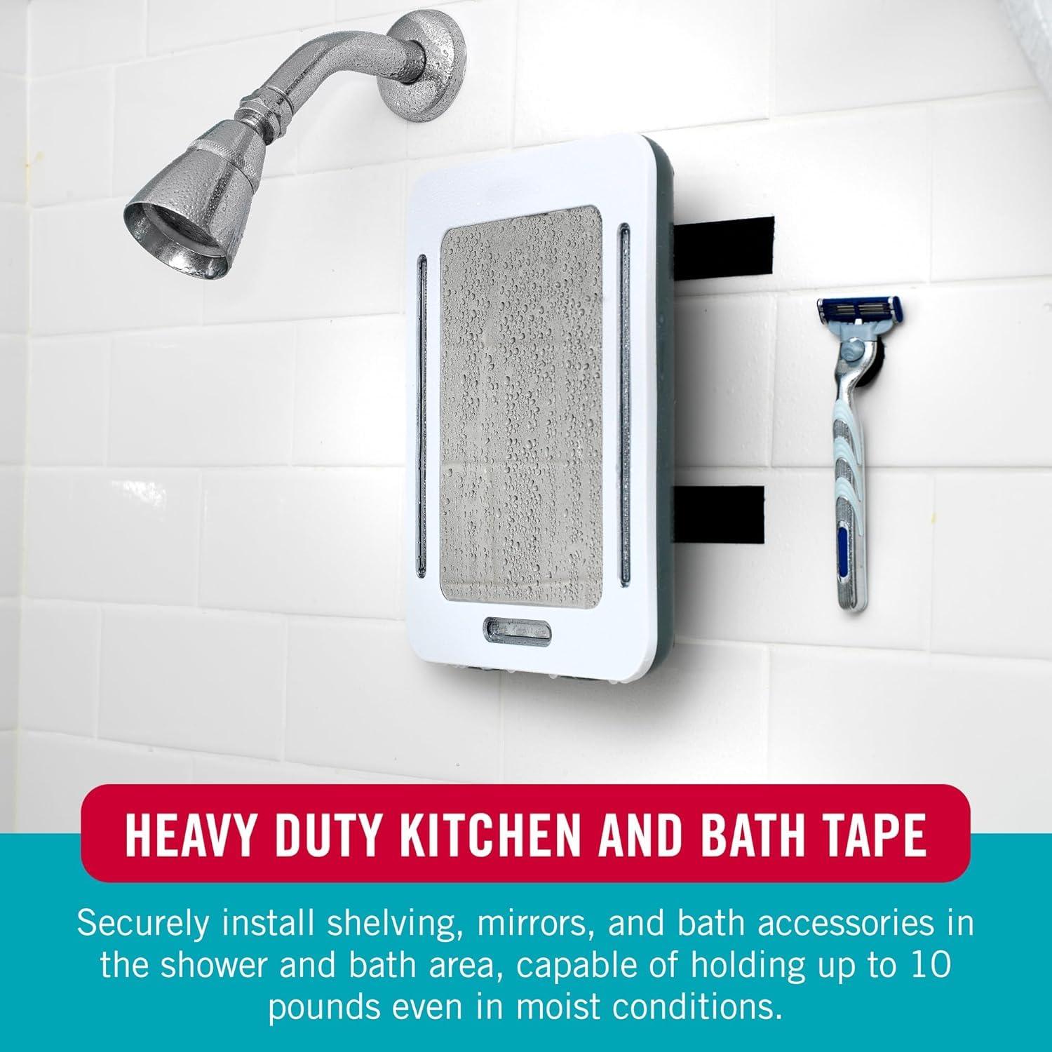 Tiras Adhesivas de Montaje VELCRO para Cocina y Baño 12 Pzas