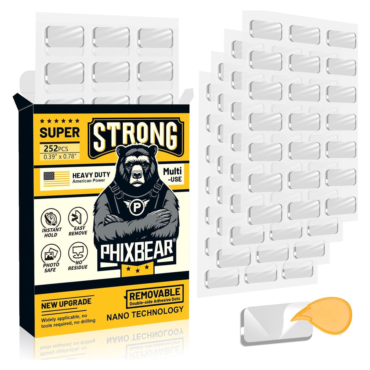 Masilla de Montaje Grande PHIXBEAR 252 Pcs Sin Residuo