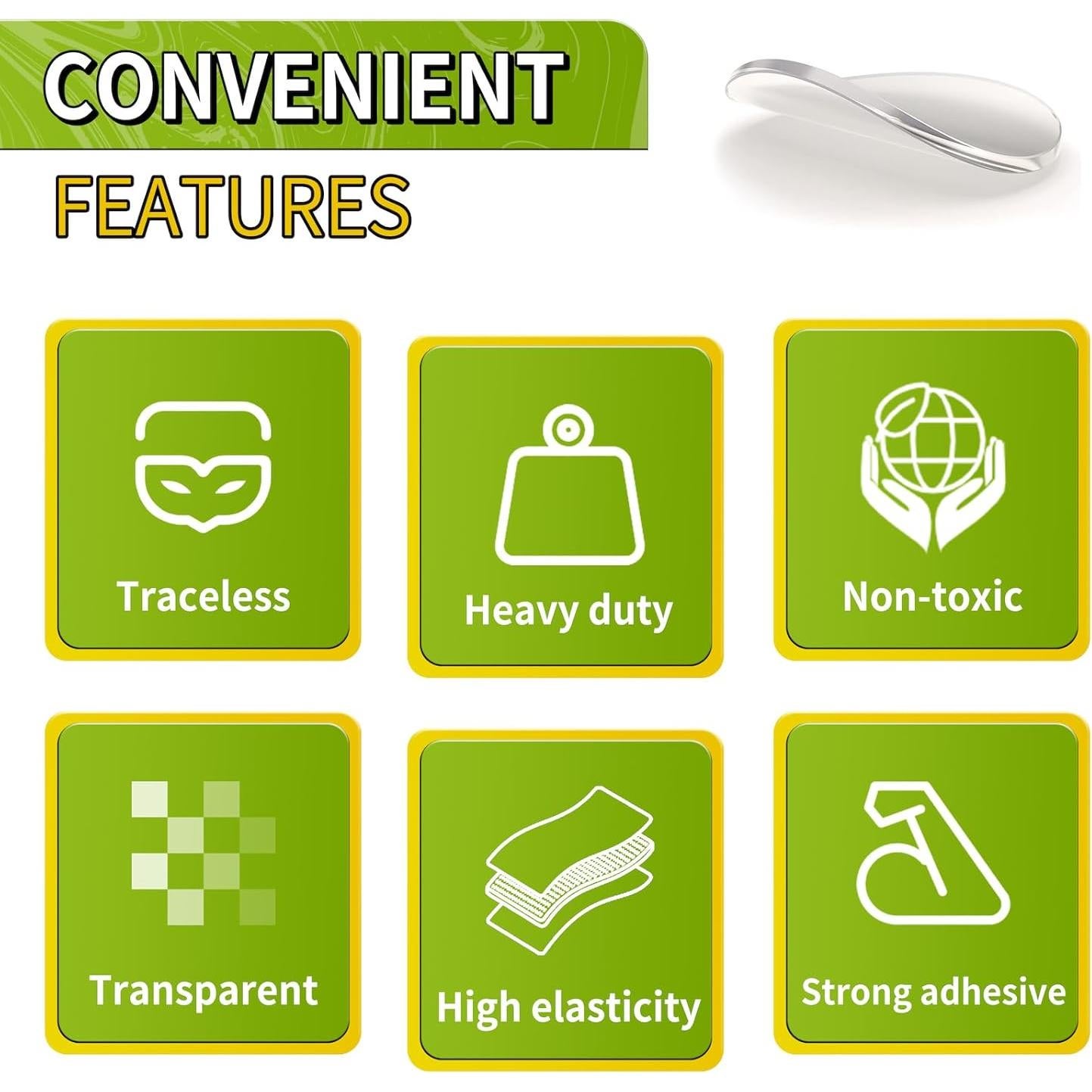 Puntos Adhesivos Doble Cara Piteno 350 Pcs 20mm Transparentes