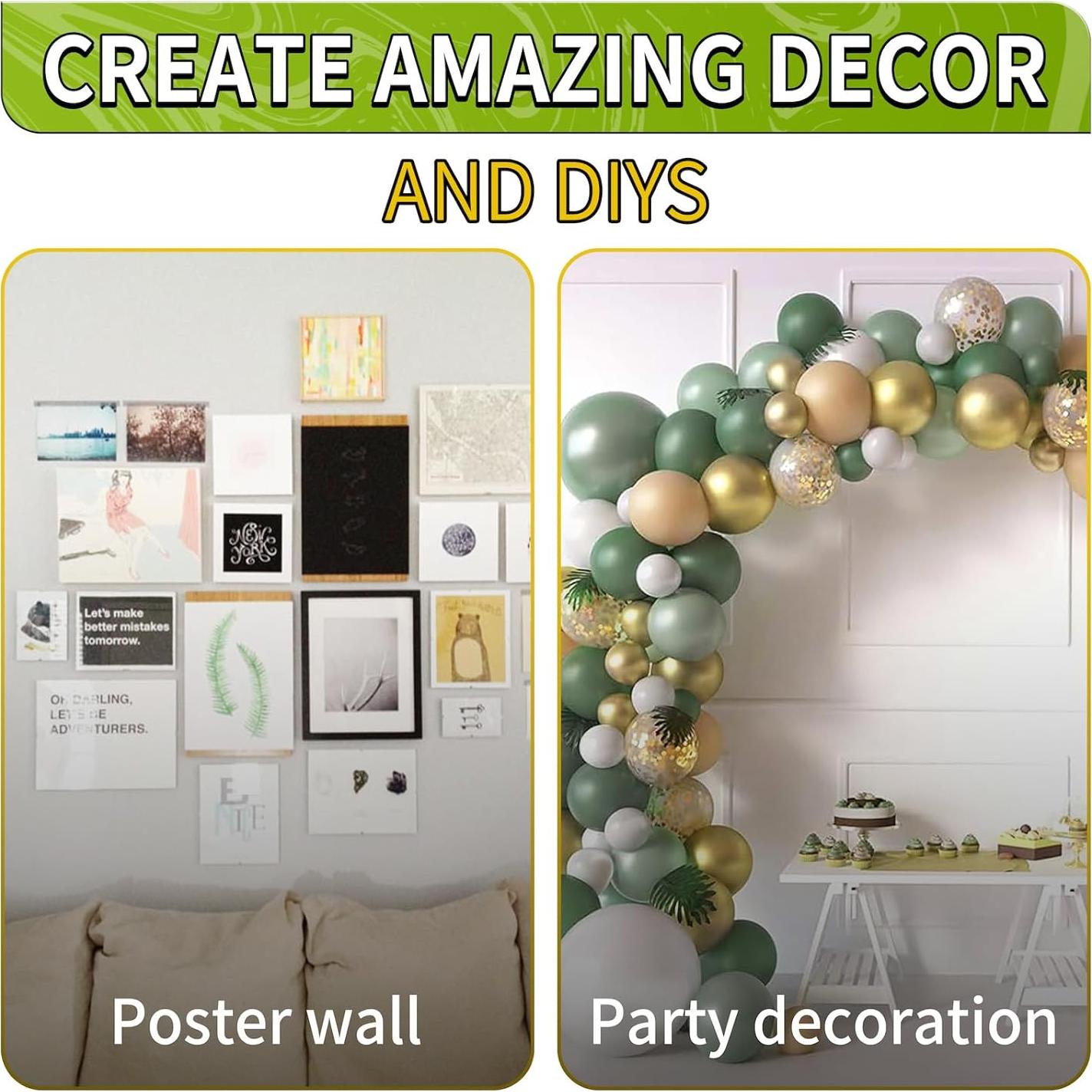 Puntos Adhesivos Doble Cara Piteno 350 Pcs 20mm Transparentes