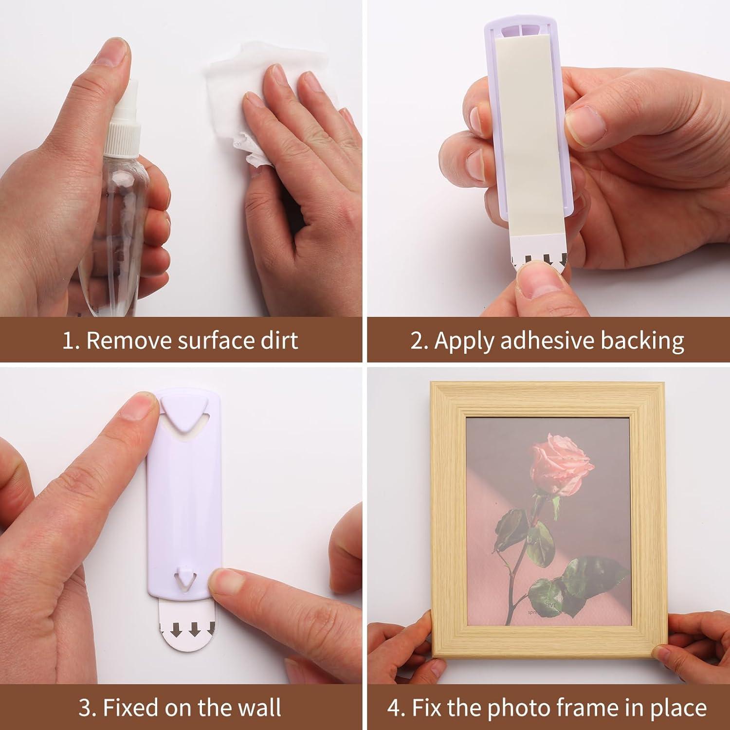 18 Ganchos Adhesivos para Cuadros Command - Sin Clavos, Blanco