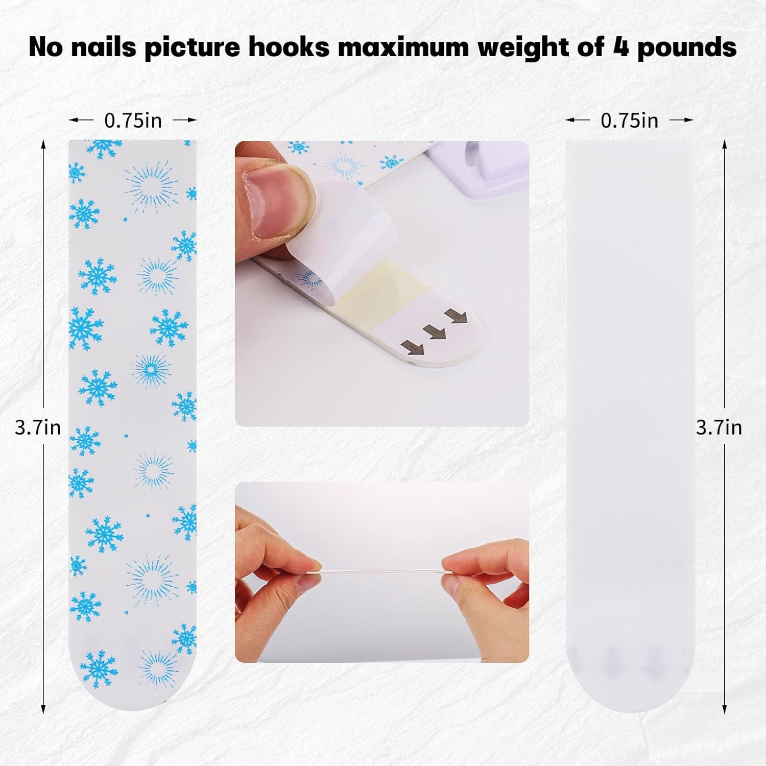 18 Ganchos Adhesivos para Cuadros Command - Sin Clavos, Blanco