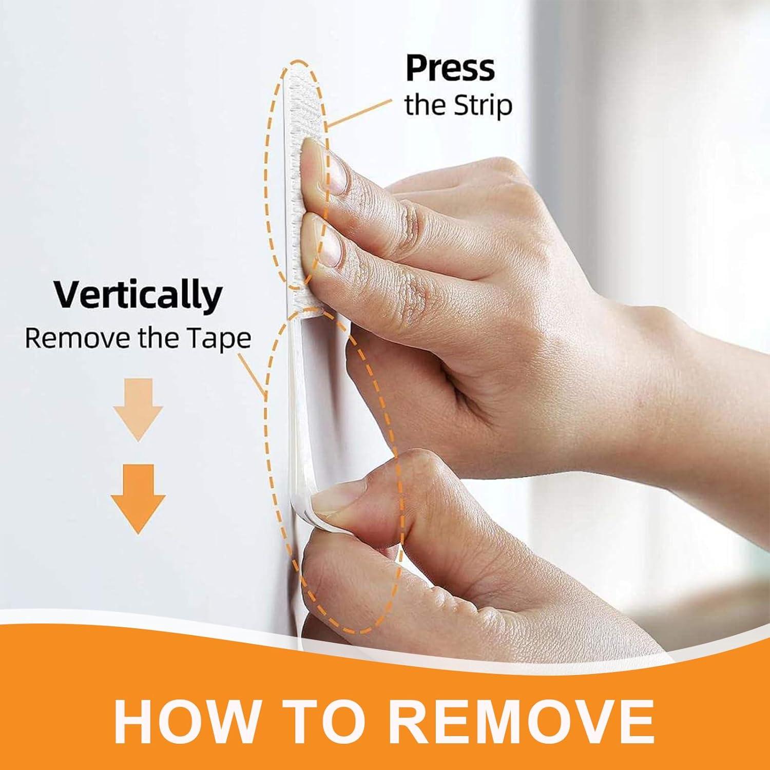 Tiras Adhesivas para Colgar Cuadros Qoqooice 24 Pares 4.54 kg