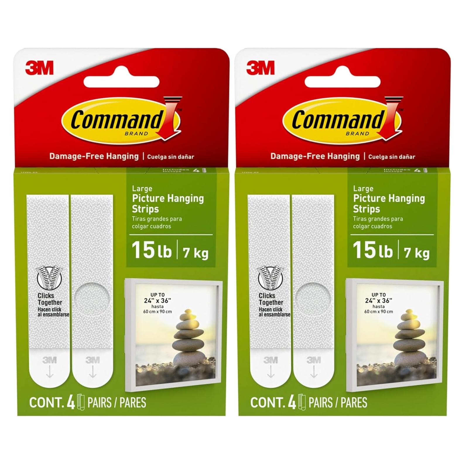 Tiras para Colgar Cuadros Command Blancas - Soporta 7.26 kg