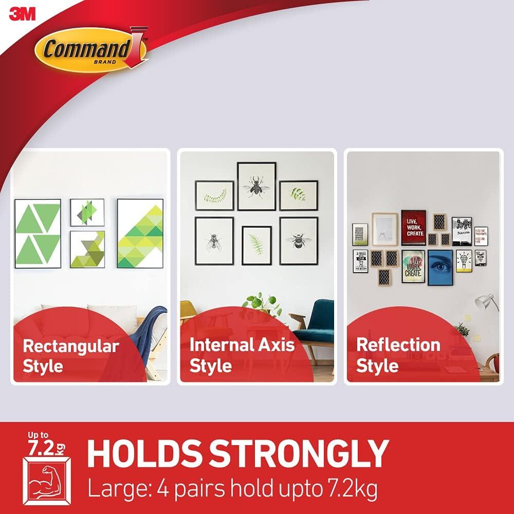 Tiras para Colgar Cuadros Command Blancas - Soporta 7.26 kg