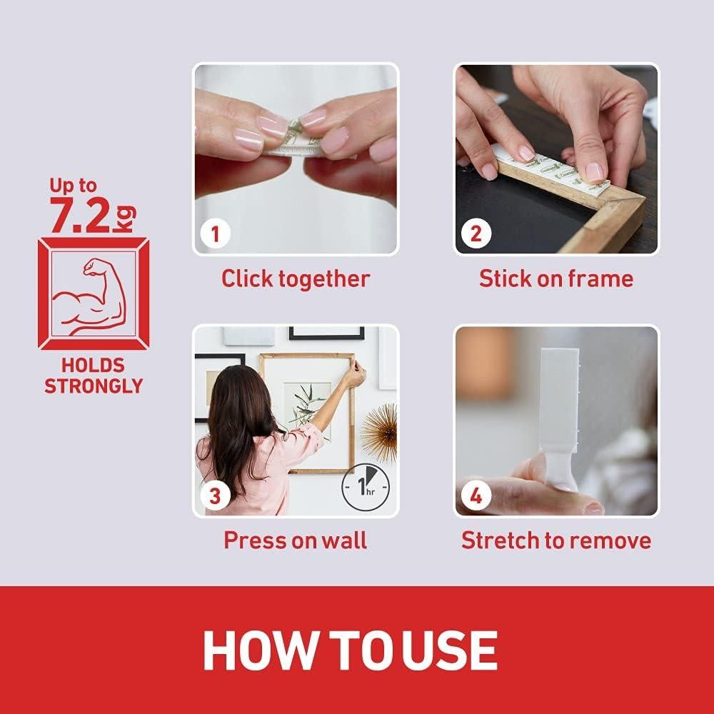 Tiras para Colgar Cuadros Command Blancas - Soporta 7.26 kg