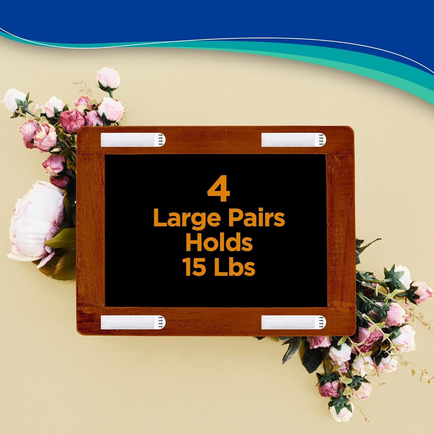 Tiras Adhesivas para Colgar Imágenes Pesadas HASAAO 40 Pcs