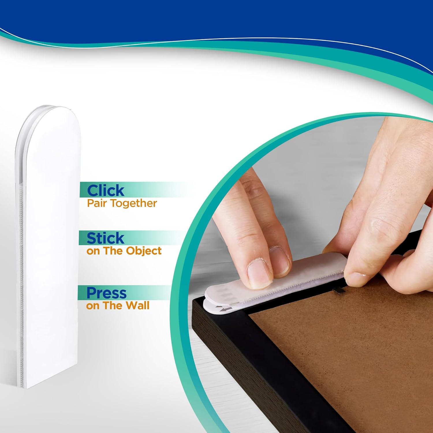 Tiras Adhesivas para Colgar Imágenes Pesadas HASAAO 40 Pcs