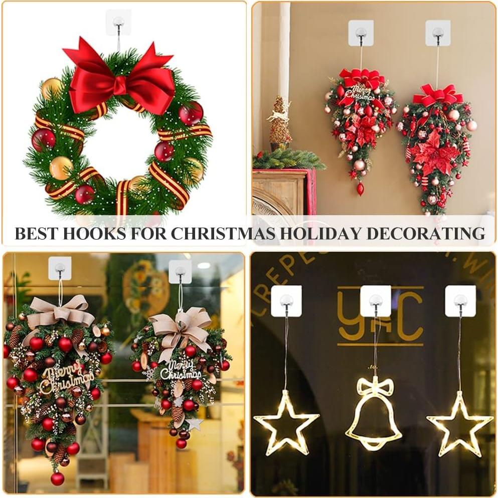 Ganchos Adhesivos FOTYRIG 10 Piezas Alta Resistencia 6.8 kg