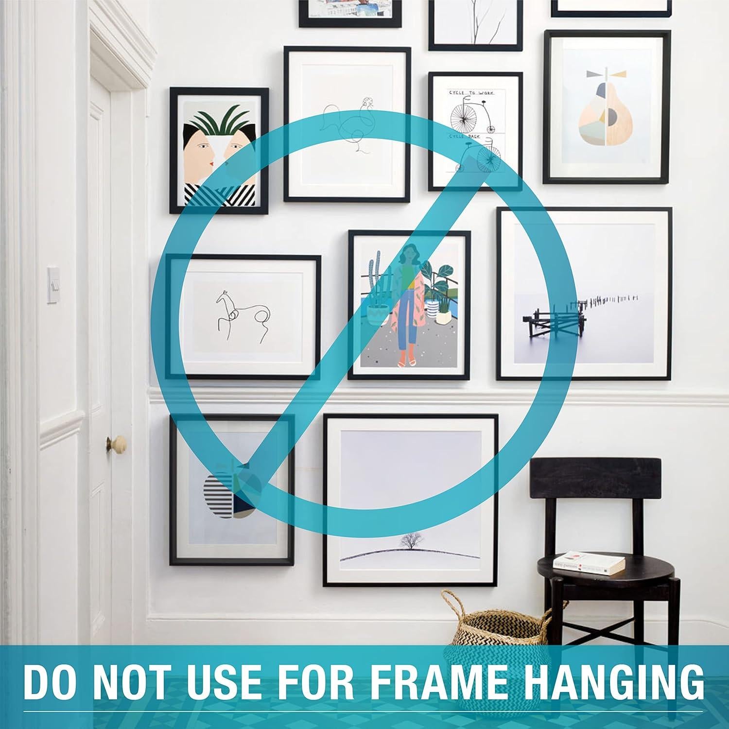 Tiras Adhesivas Removibles MOVELYST 60 Piezas Medianas