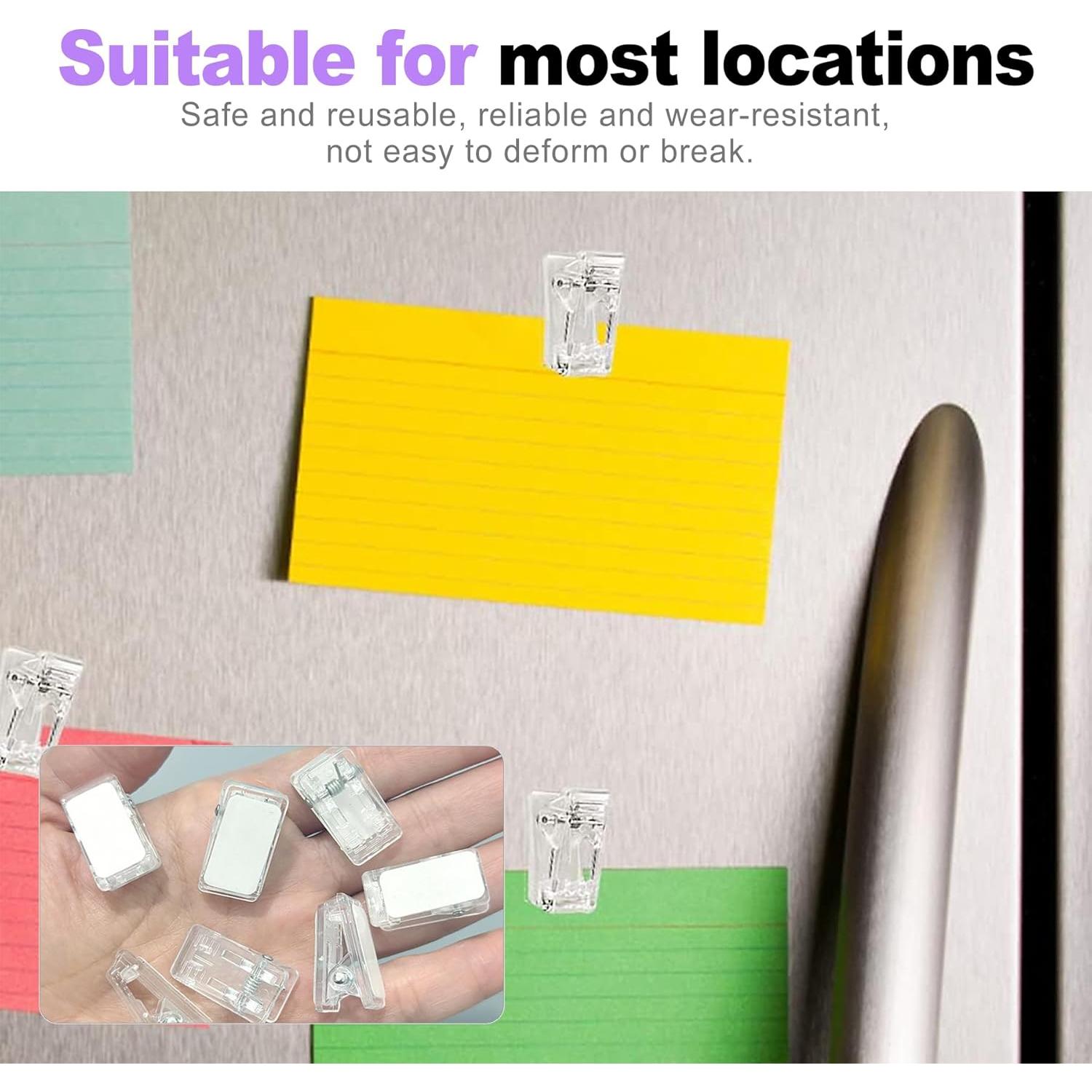 30 Clips Adhesivos Transparentes ZeriLion para Pared - Ganchos Multi-Superficie