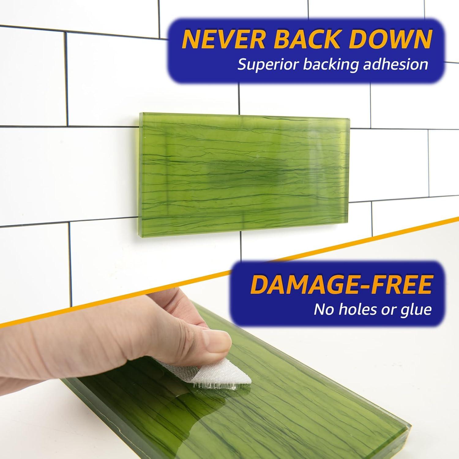 16 Juegos Tiras Adhesivas Gancho y Bucle BESTAPE 7.5x2.5cm