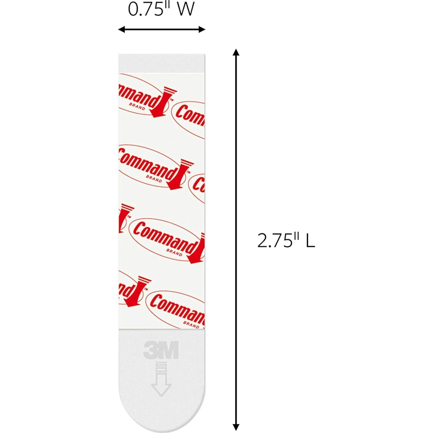 Tiras de recarga medianas Command, 36 tiras, paquete de 4