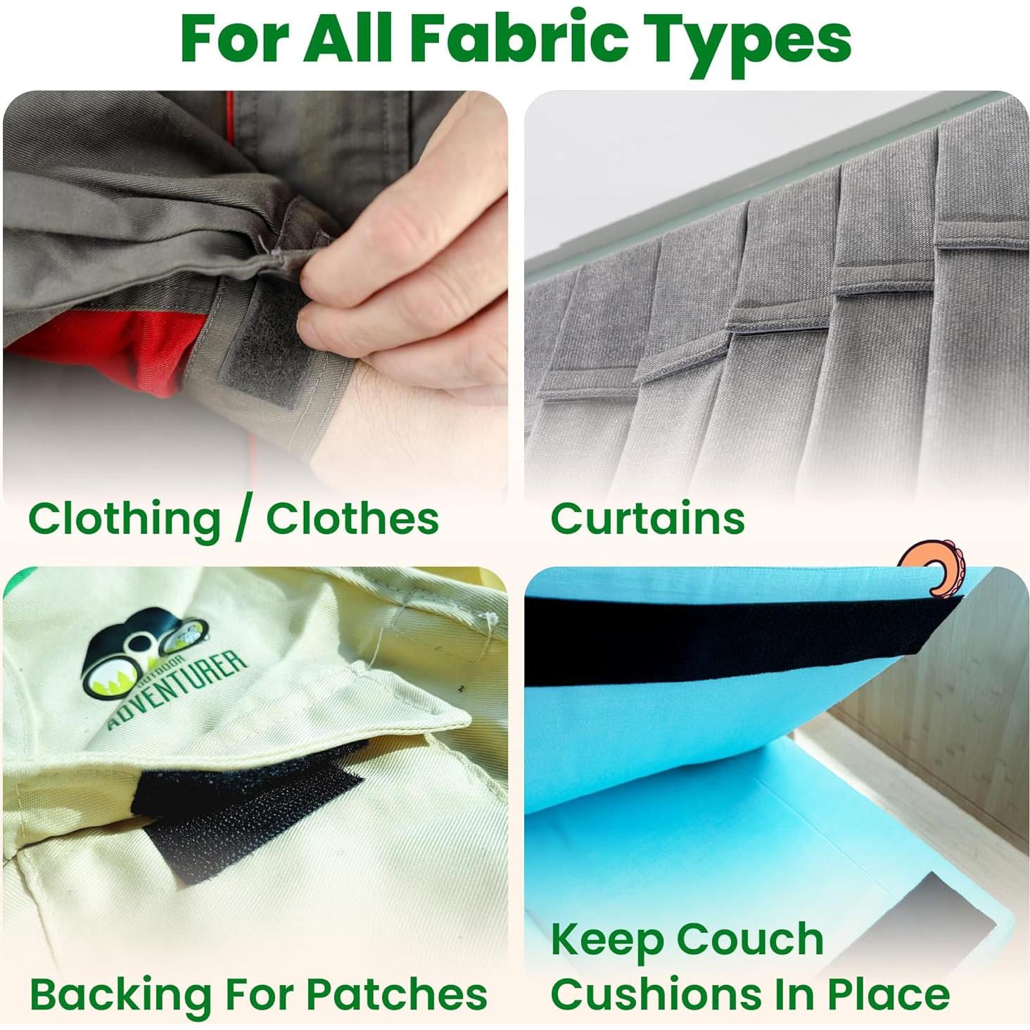 Cinta Adhesiva de Gancho y Bucle ECOHomes 1x4 cm - 16 Conjuntos