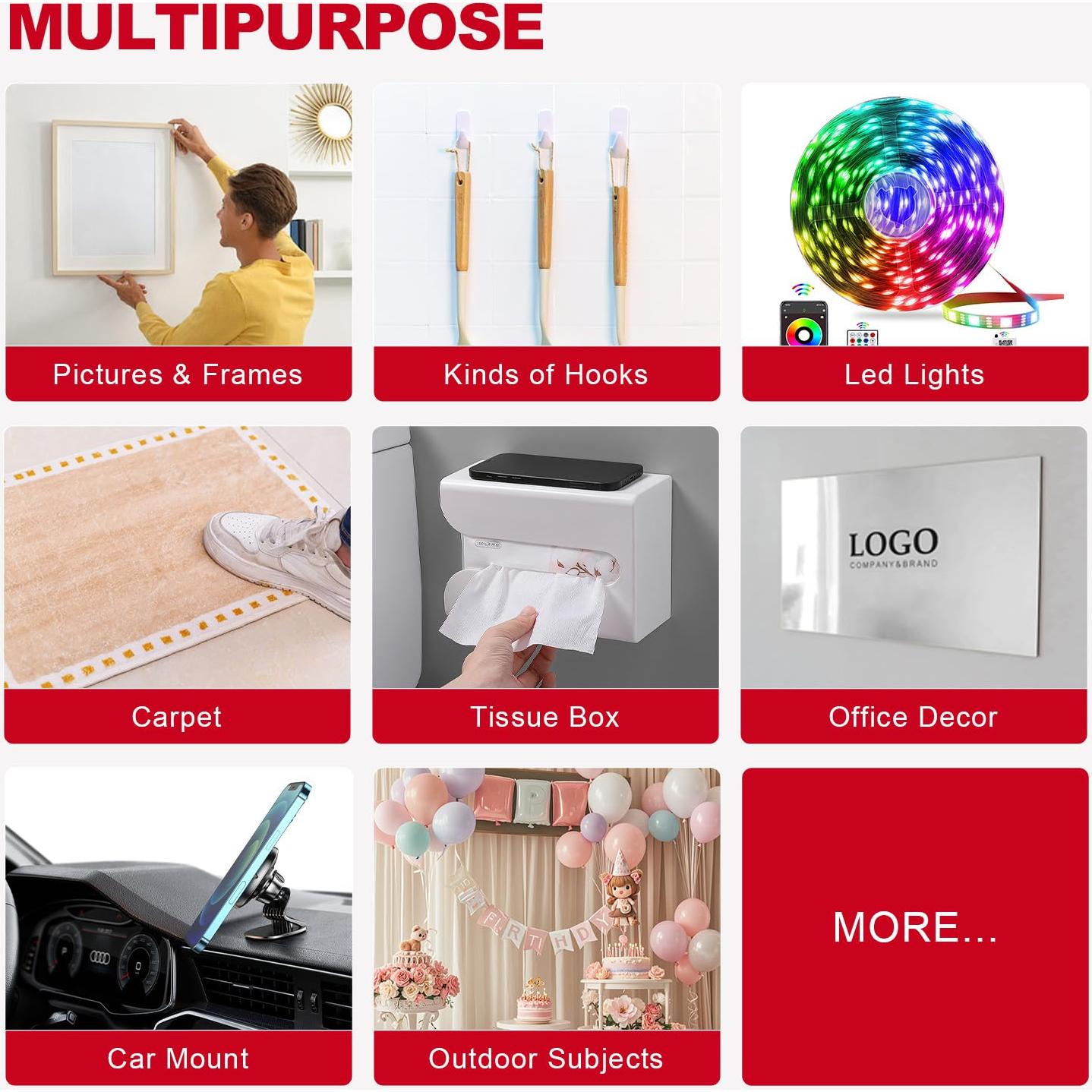 Cinta de Doble Cara SINFUO 19mm x 6.71m Removible Sin Daños