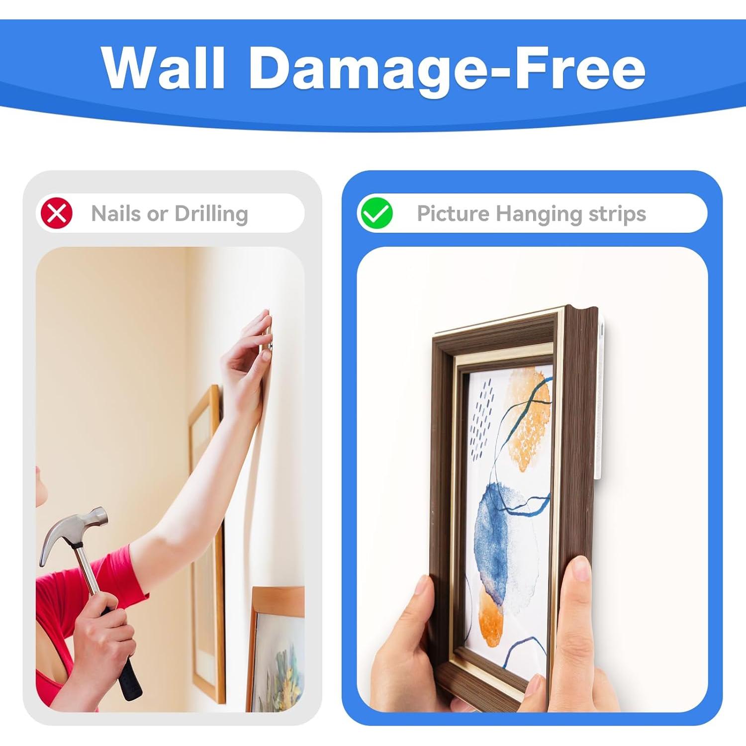 30 Pares de Tiradores Adhesivos VERSAF para Colgar Imágenes