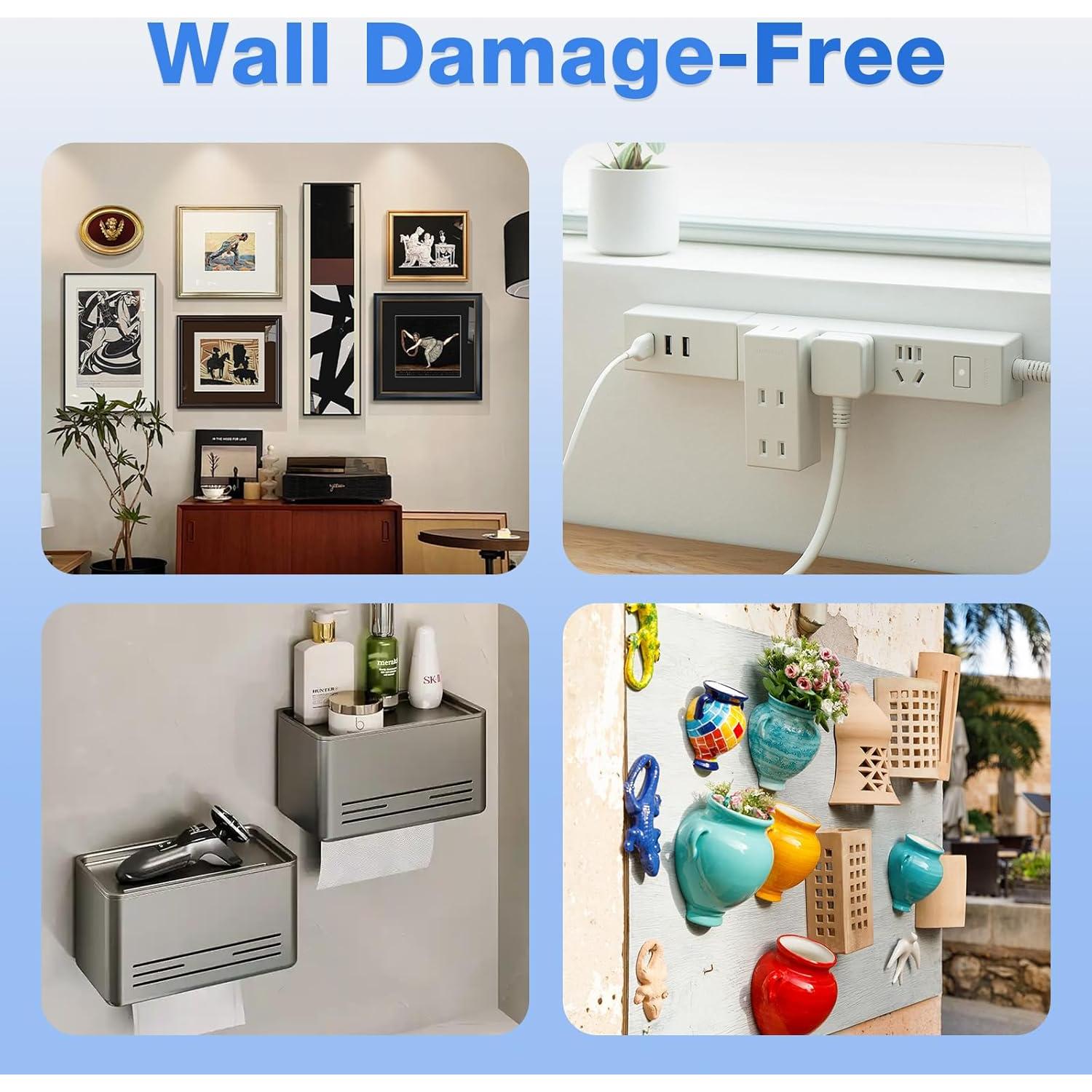 30 Pares de Tiradores Adhesivos VERSAF para Colgar Imágenes