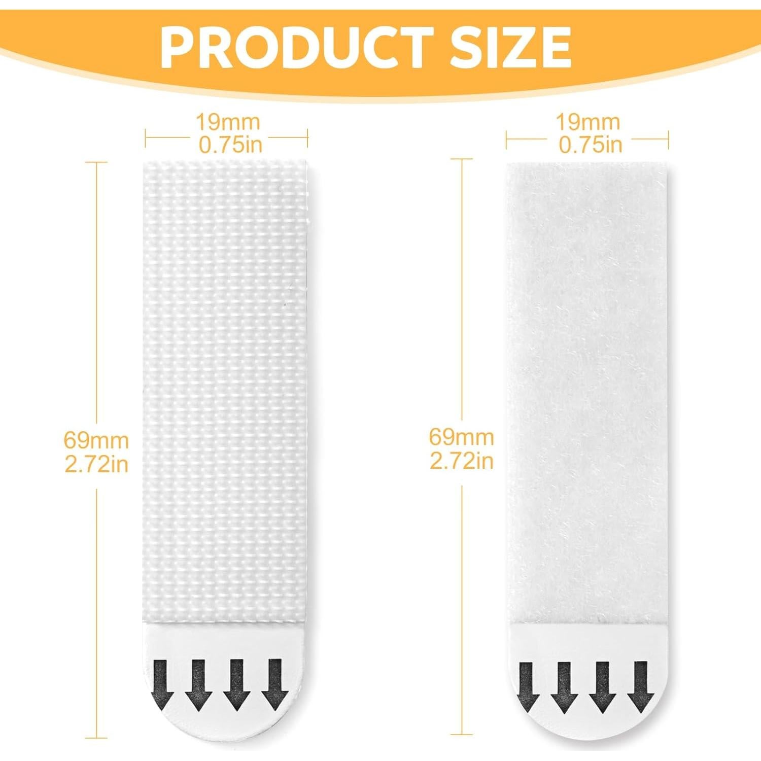 Tiras Adhesivas para Colgar Imágenes Sinnsally 20 Pares 6.9cm