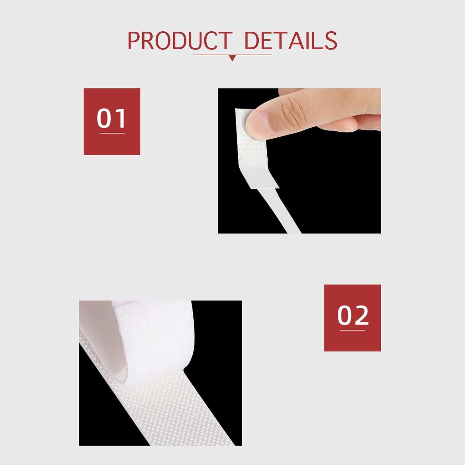 Cintas de Velcro Yitoiie 12 Pares para Colgar Imágenes 20x46mm