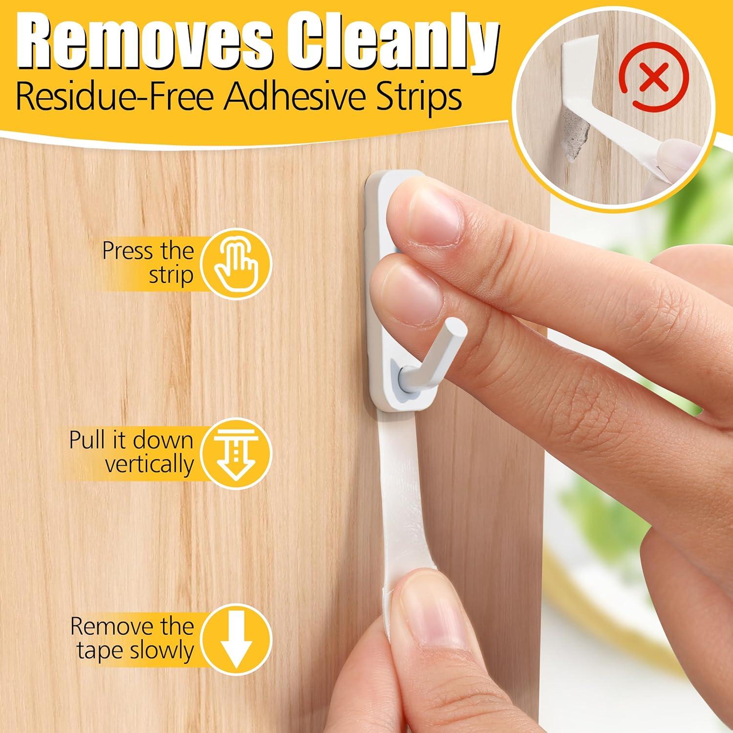 Tiras Adhesivas de Recarga LuBanSir 48 Pack para Interiores