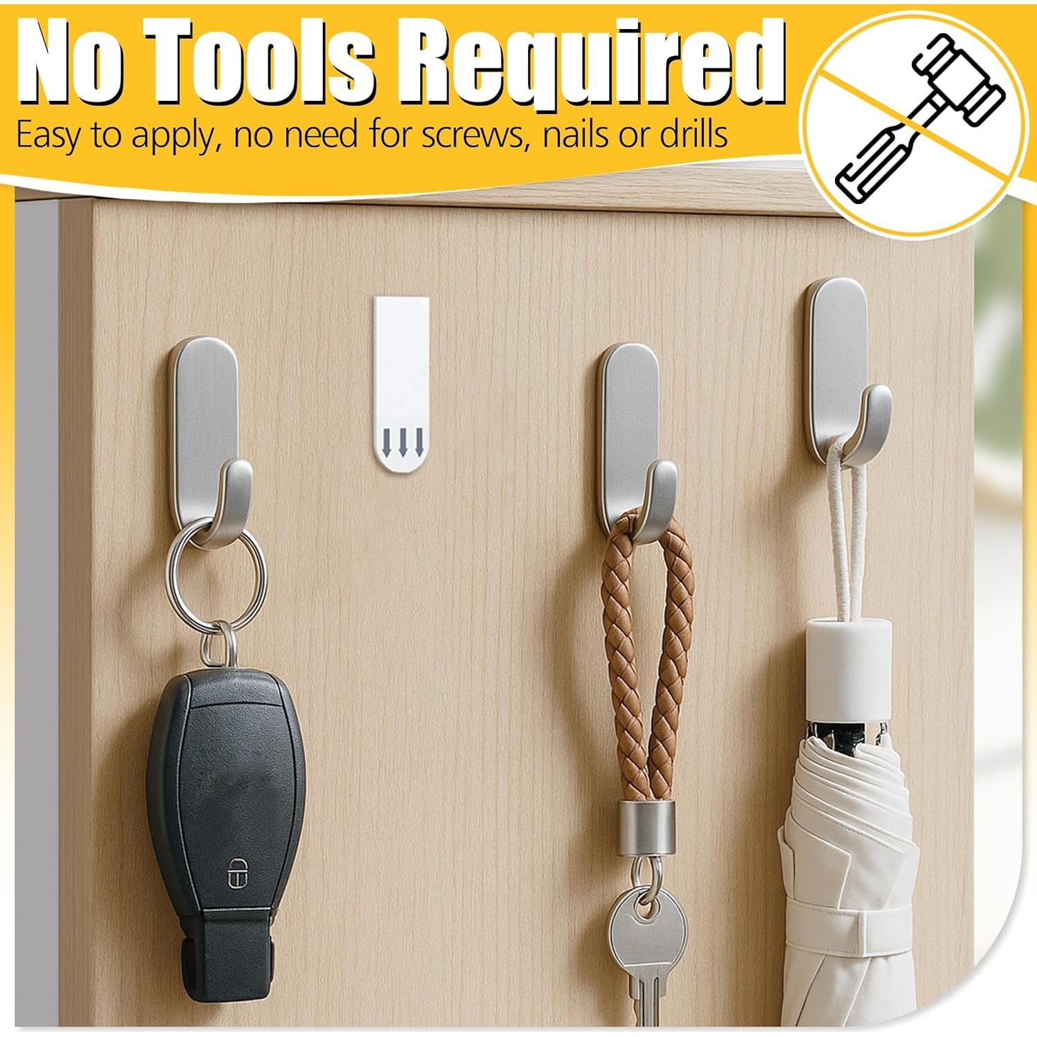 Tiras Adhesivas de Recarga LuBanSir 48 Pack para Interiores