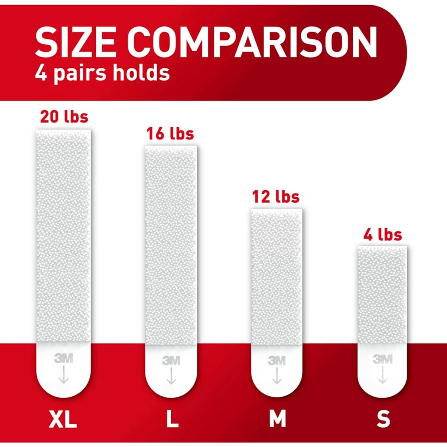 Tiras para colgar cuadros 3M Command, 24 unidades, Blanco