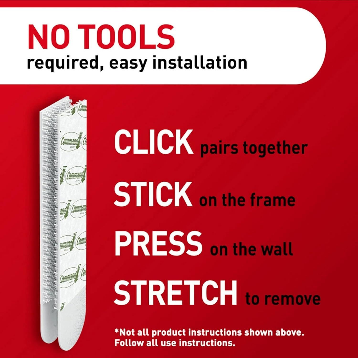 Tiras para colgar cuadros 3M Command, 24 unidades, Blanco