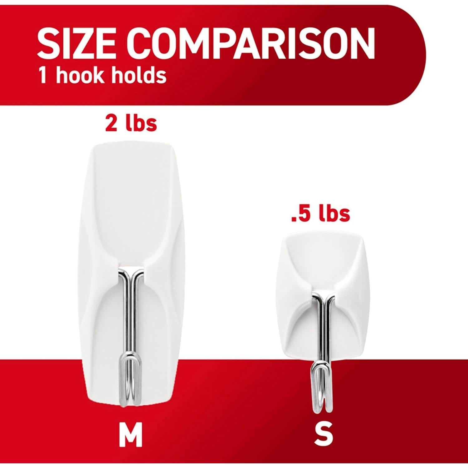 Ganchos de Palanca Command 32 Unidades Adhesivos Blancos