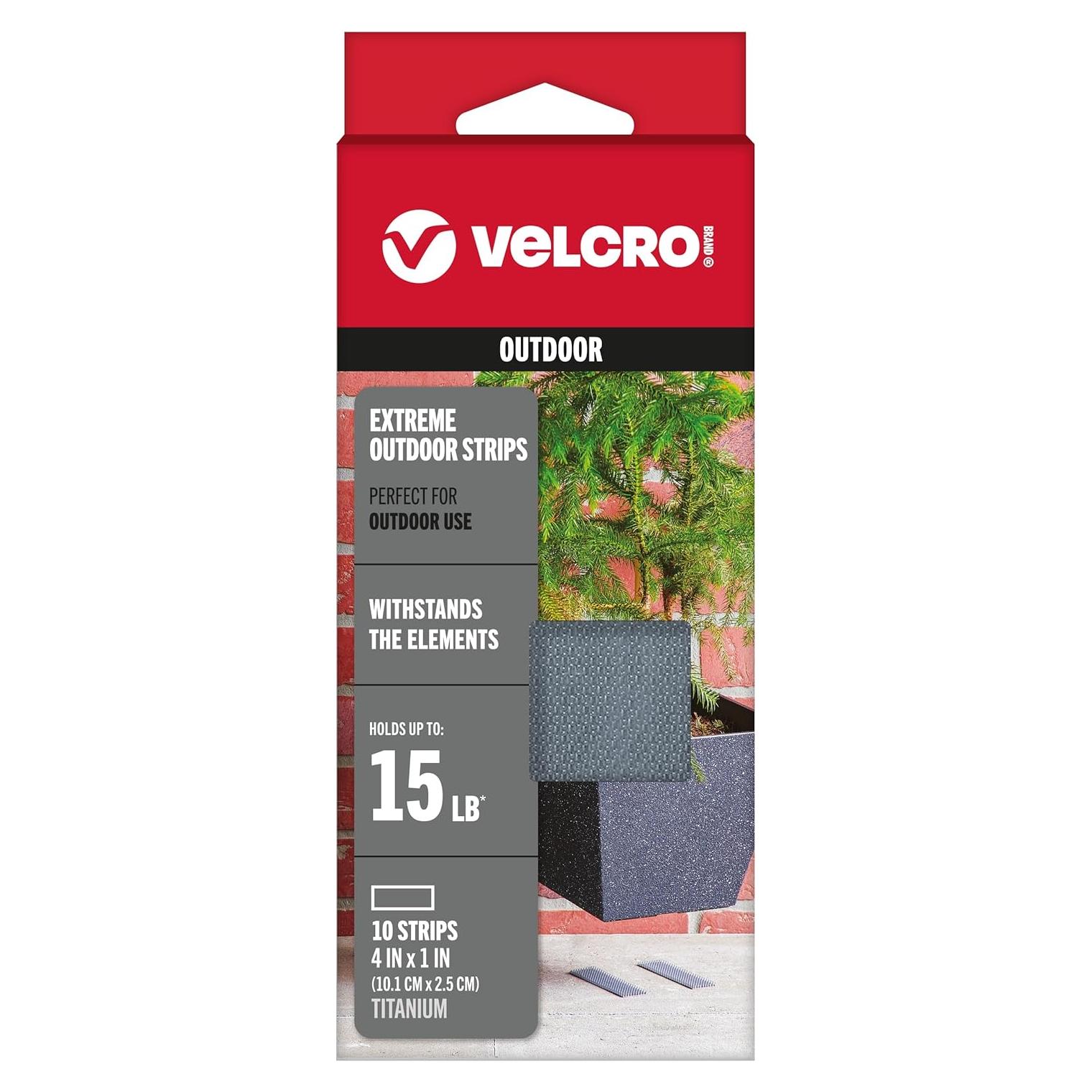 Tiras de Velcro de Alta Resistencia VELCRO 10 Unidades 10.16x2.54cm