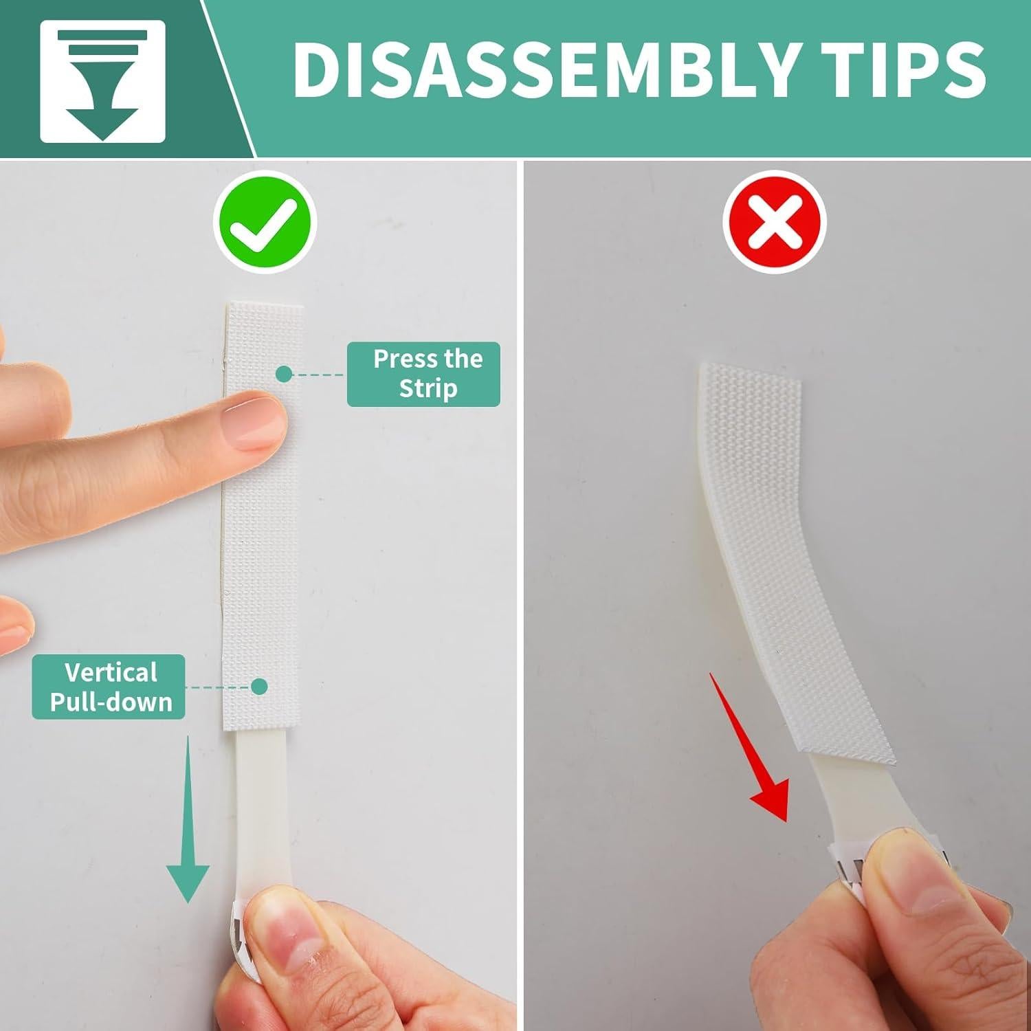 Tiras Adhesivas para Colgar Imágenes OUMASK, 24 Pares, 9 kg