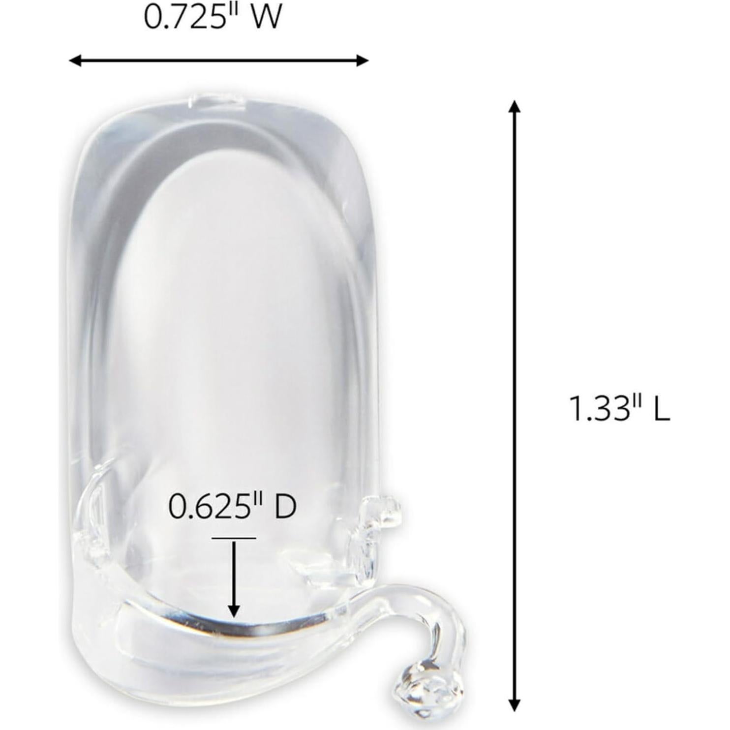 Ganchos de Luz al Aire Libre Command - 12 Ganchos Transparentes