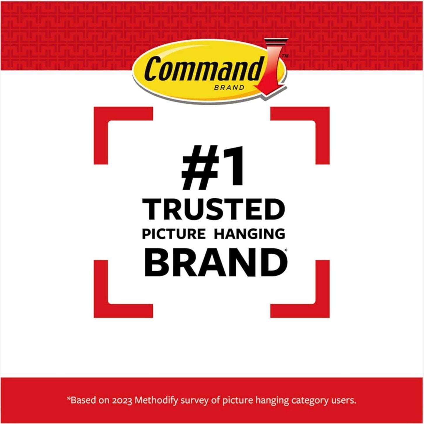 Tiras de Póster Command 3M - 100 Conjuntos Adhesivos Blancos