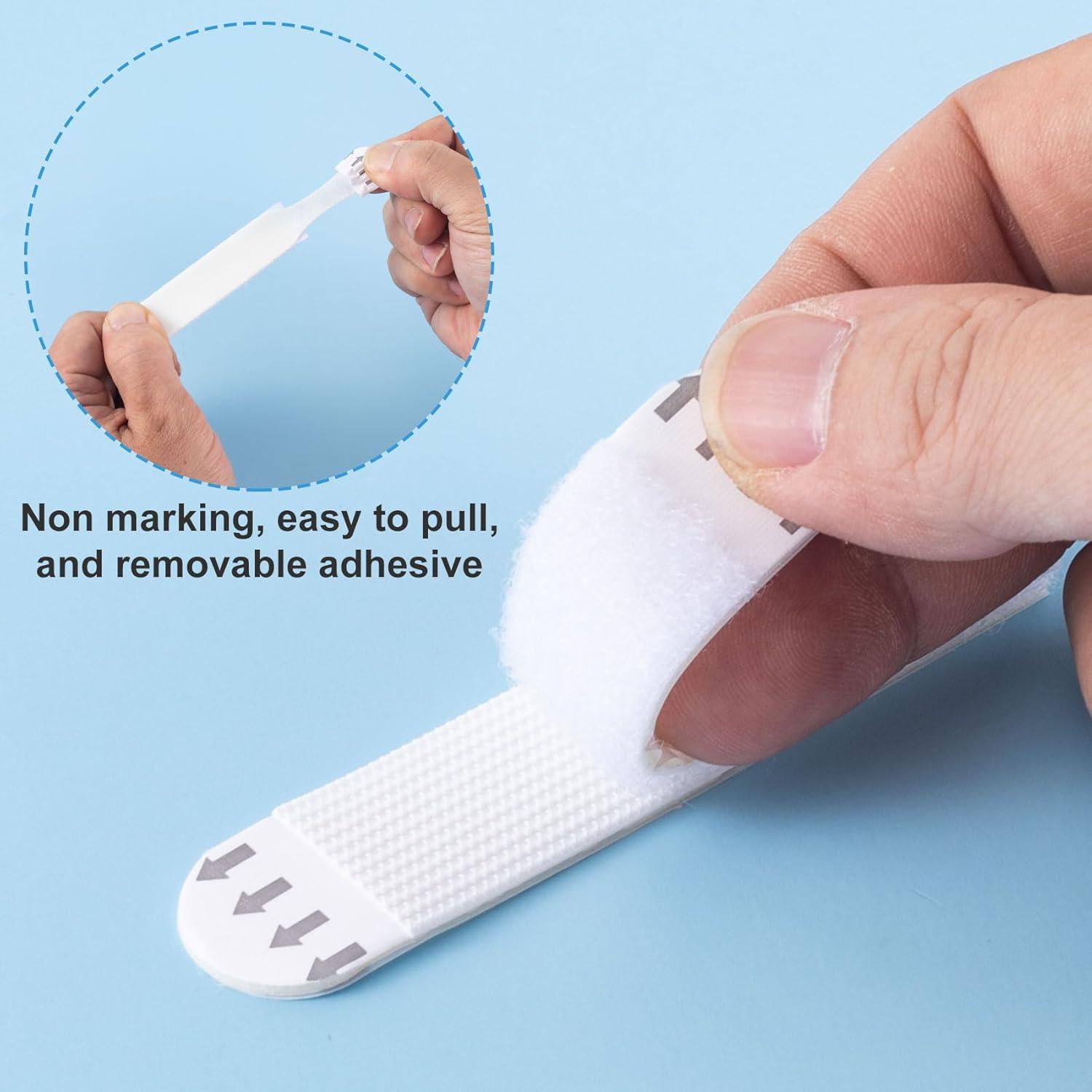 12Pairs/24 Strips Picture Hanging Strips Heavy Duty, Adhesive Large Sticky Picture Hangers No Damage Without Nails for Home Office Dorm Wall Picture Frame Decoration