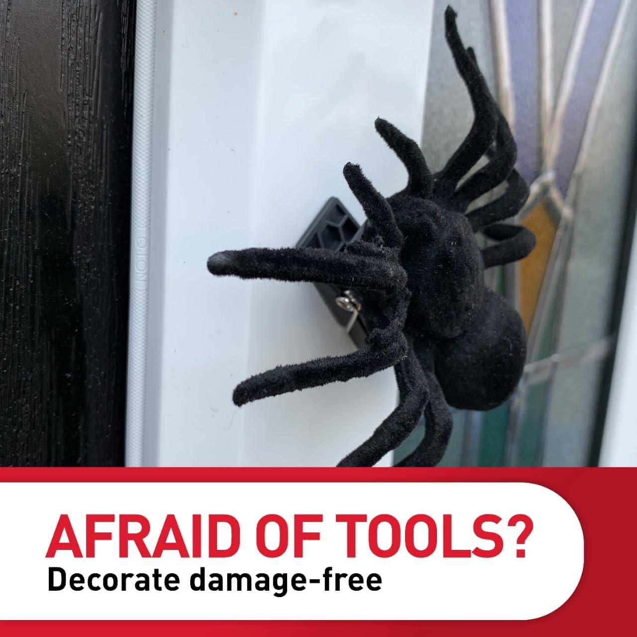 Ganchos de Palanca Negra Mediana Command para Exteriores - 2 Piezas