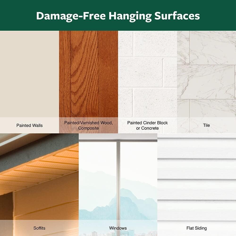 Ganchos de Palanca Negra Mediana Command para Exteriores - 2 Piezas