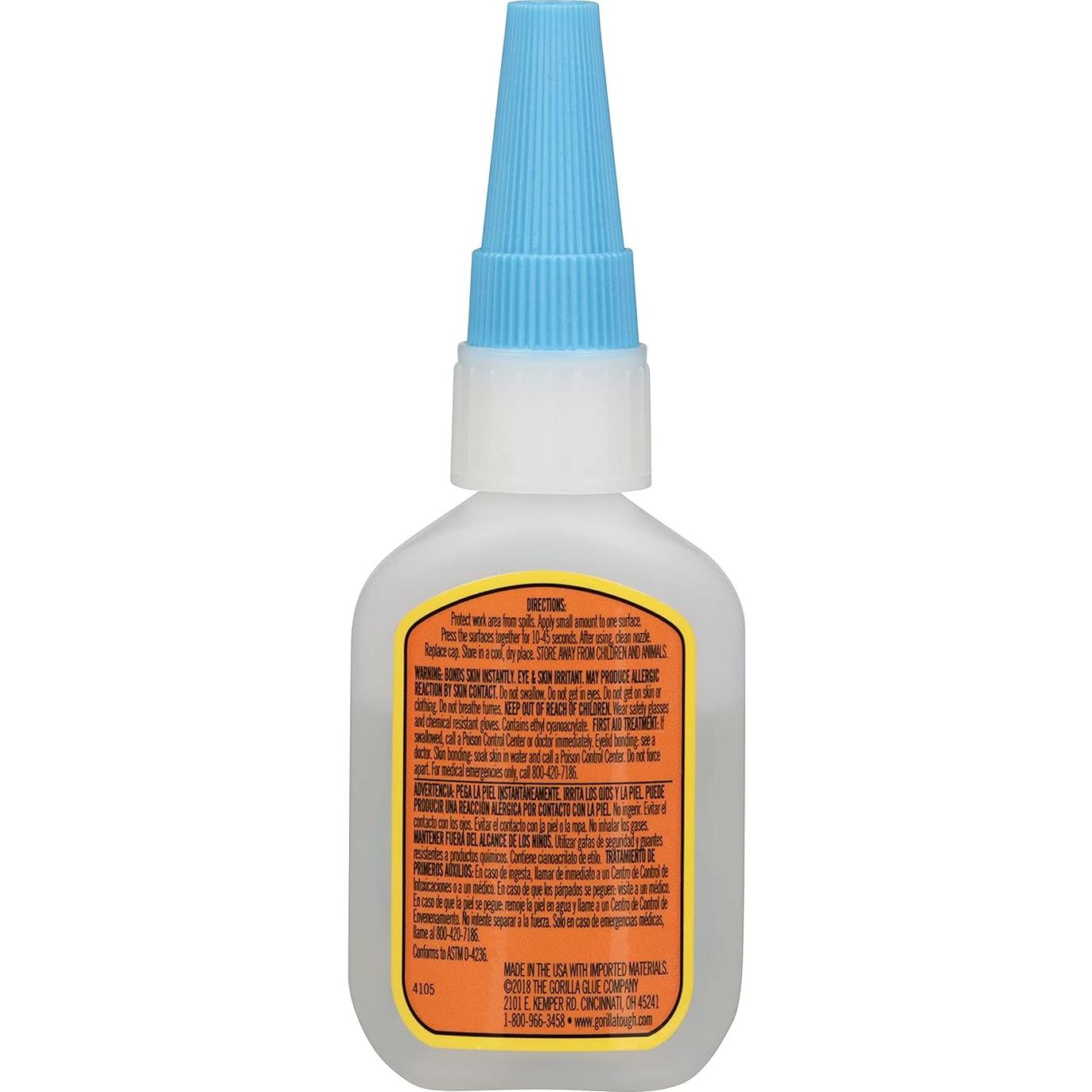 Gorilla Super Glue XL 25g Paquete de 2 - Pegamento Multiusos Secado Rápido