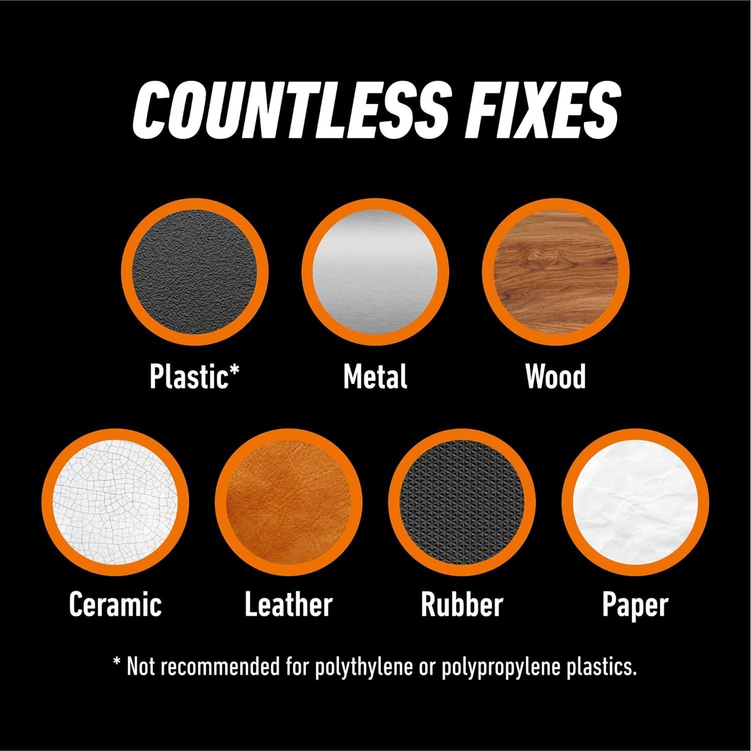 Gorilla Super Glue 12g con aplicador cepillo y boquilla