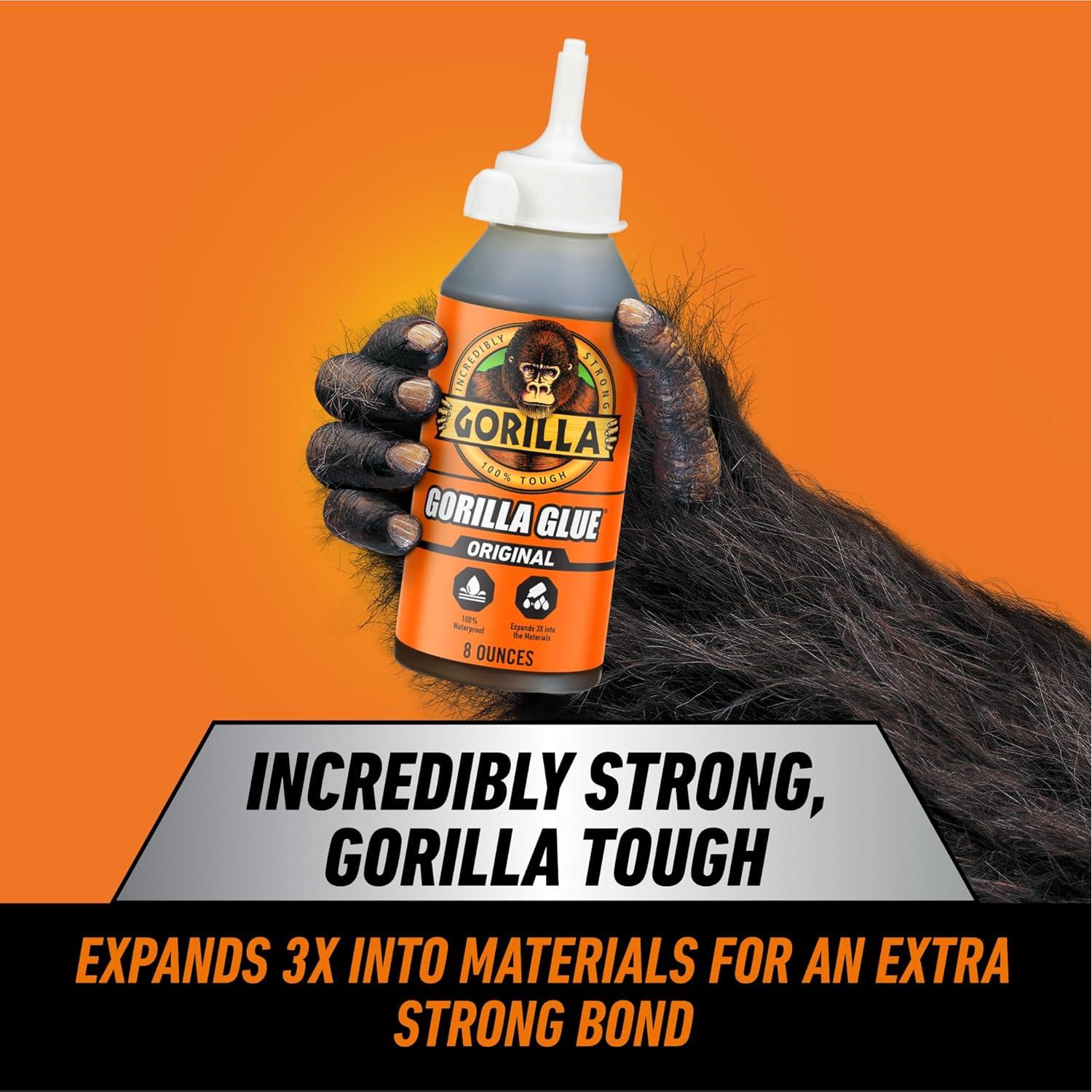 Gorilla Glue Original 8 Oz - Pegamento Poliuretano Impermeable