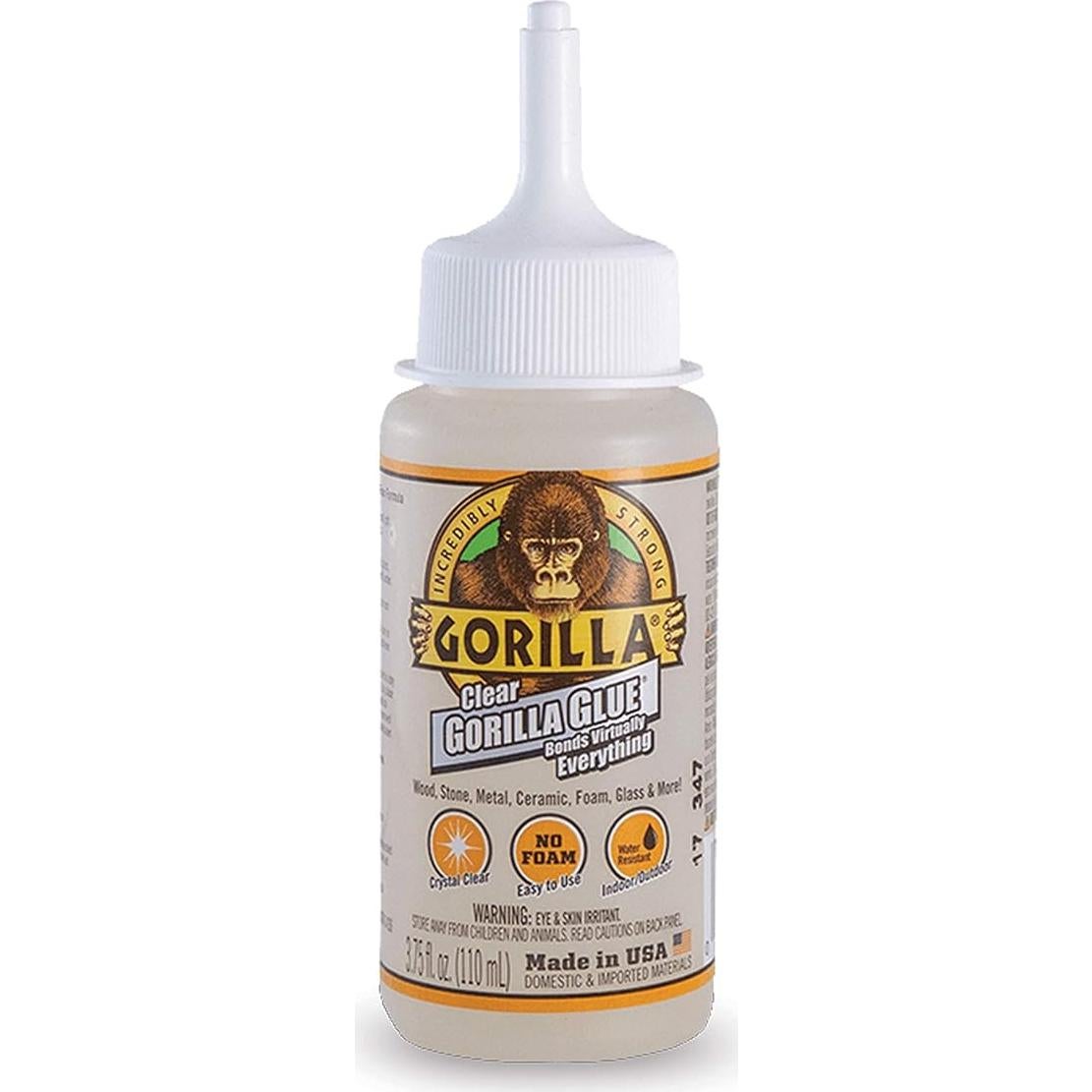 Pegamento Transparente Gorilla 106.3g x 2 - Multiusos y Resistente al Agua