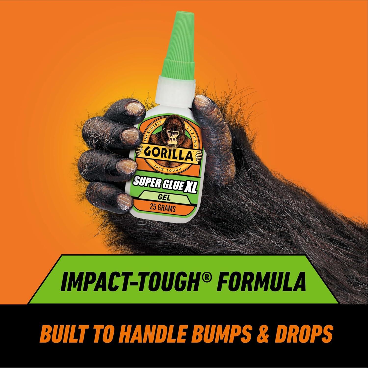 Gorilla Super Glue Gel XL 25g - Pegamento Transparente Multiusos