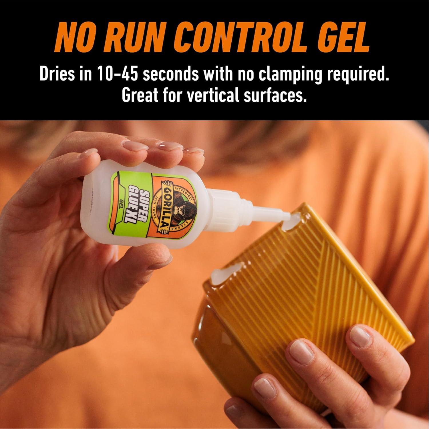 Gorilla Super Glue Gel XL 25g - Pegamento Transparente Multiusos