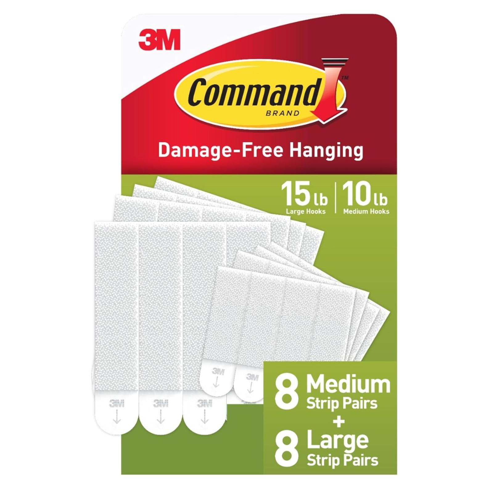 Tiras de Colgar Imágenes Command Blancas 16 Pares Sin Daños