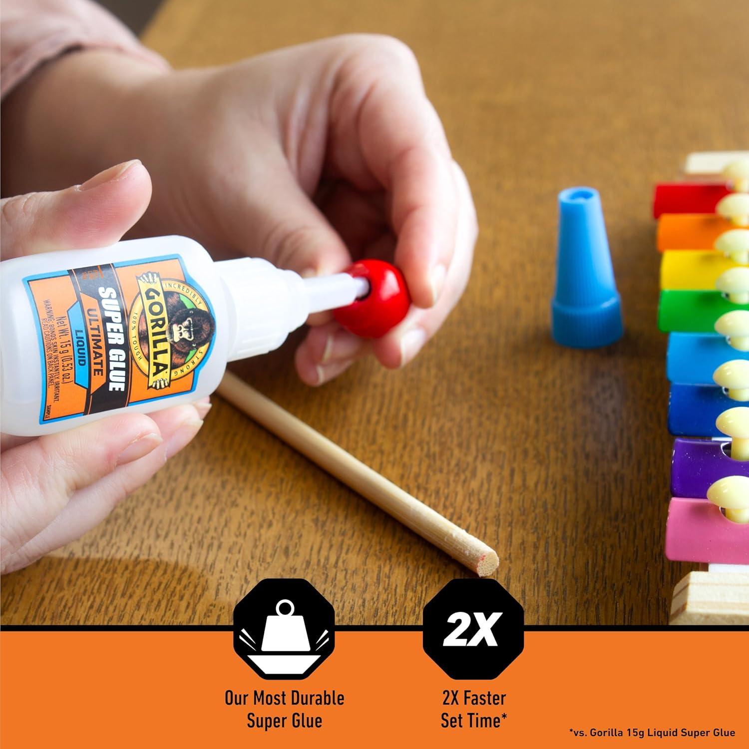 Pegamento Gorilla Super Glue Ultimate 15g - Cianoacrilato Rápido