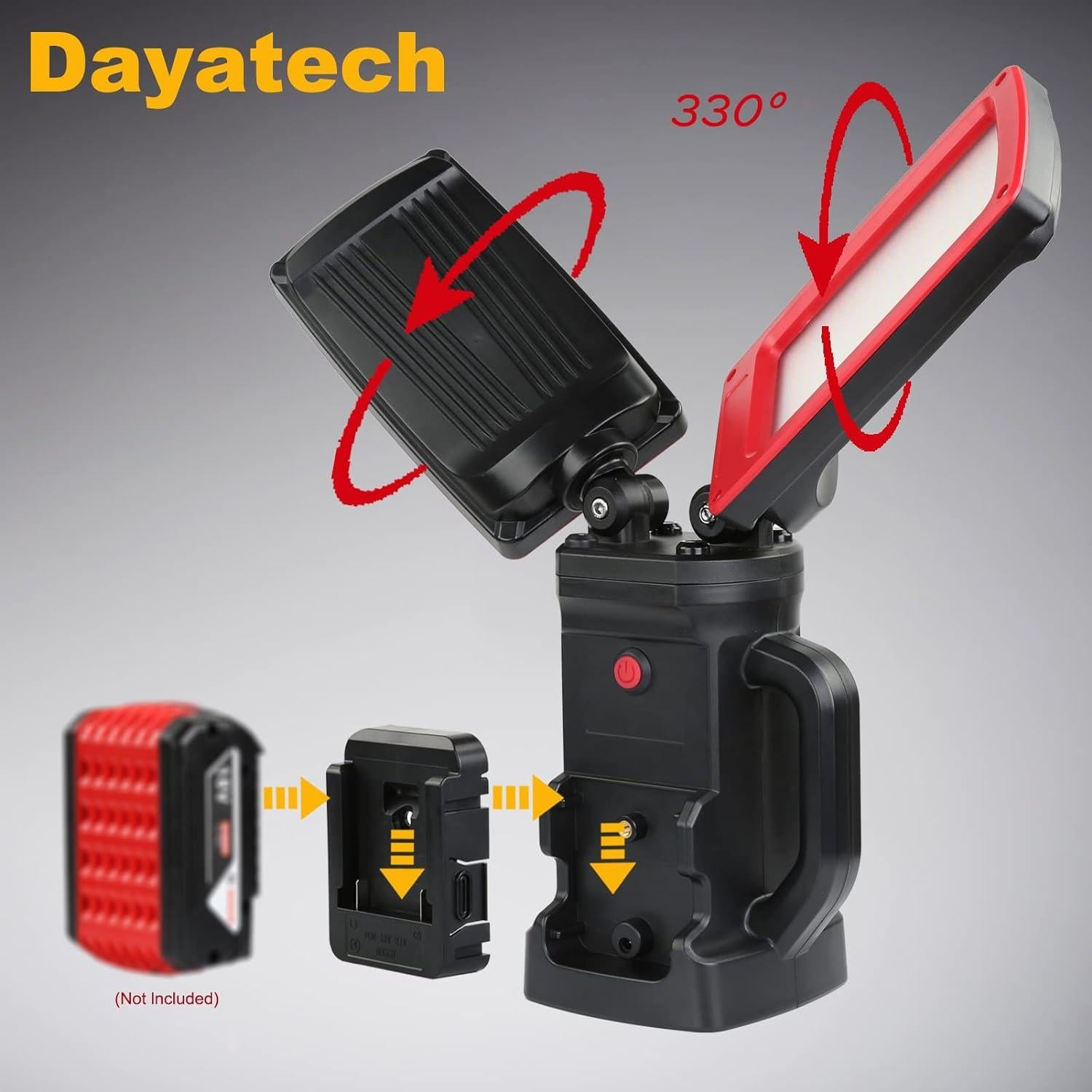 Luz de trabajo inalámbrica Dayatech 12000 lúmenes con trípode